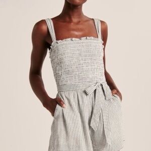 Abercrombie Gingham Romper